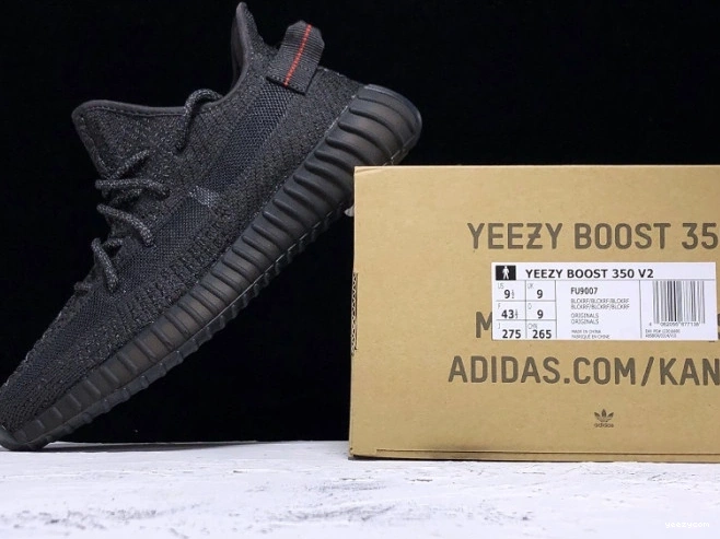 350 Yeezy Boost (Reflective) Adidas FU9007 Black Static - V2 0716